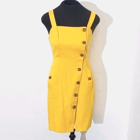 Forever 21 Dresses & Skirts - Forever 21 Yellow Button Up Dress